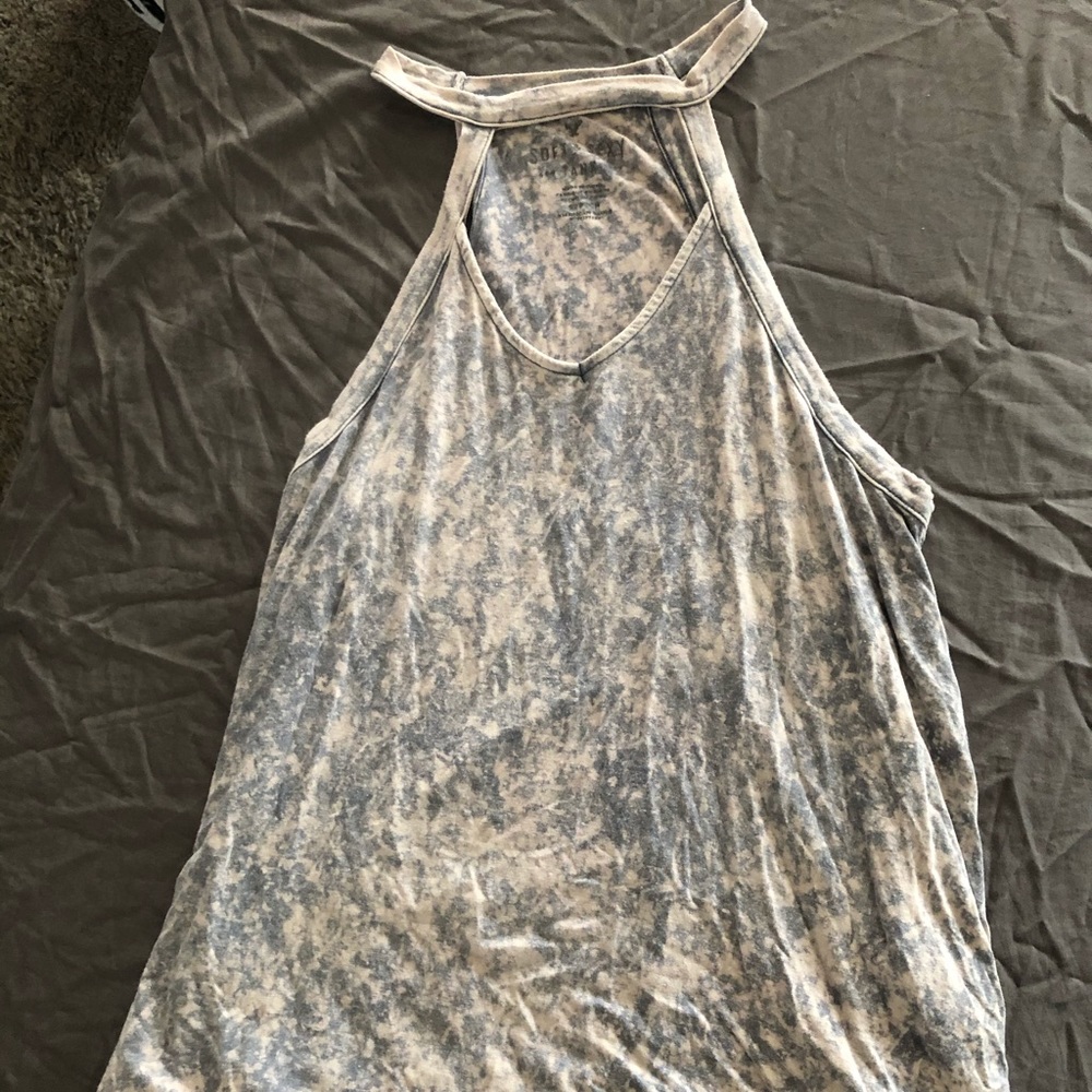 Tie dye scoop neck tank top